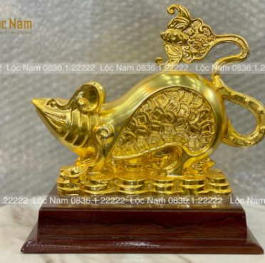 Tượng chuột bằng đồng - Đồng Đúc Lộc Nam - Công Ty TNHH Cơ Khí Đúc Lộc Nam